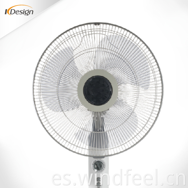 Ventilador de pedestal de plástico Personalizado 16 pulgada 3 Velocidad 110V 220V Soporte Ventilador Nuevo diseño Acero Buena marca No Ruido Temporizador Pedestal Fans